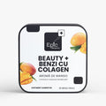 Cutie de supliment alimentar BEAUTY+ BENZI CU COLAGEN cu aromă de mango, 30 benzi orale.