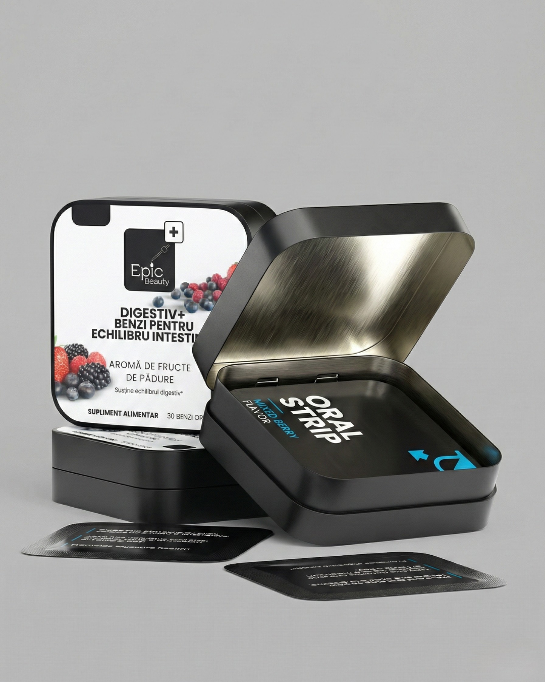 Digestiv+ Echilibru Intestinal - Stripuri cu Probiotice și Enzime