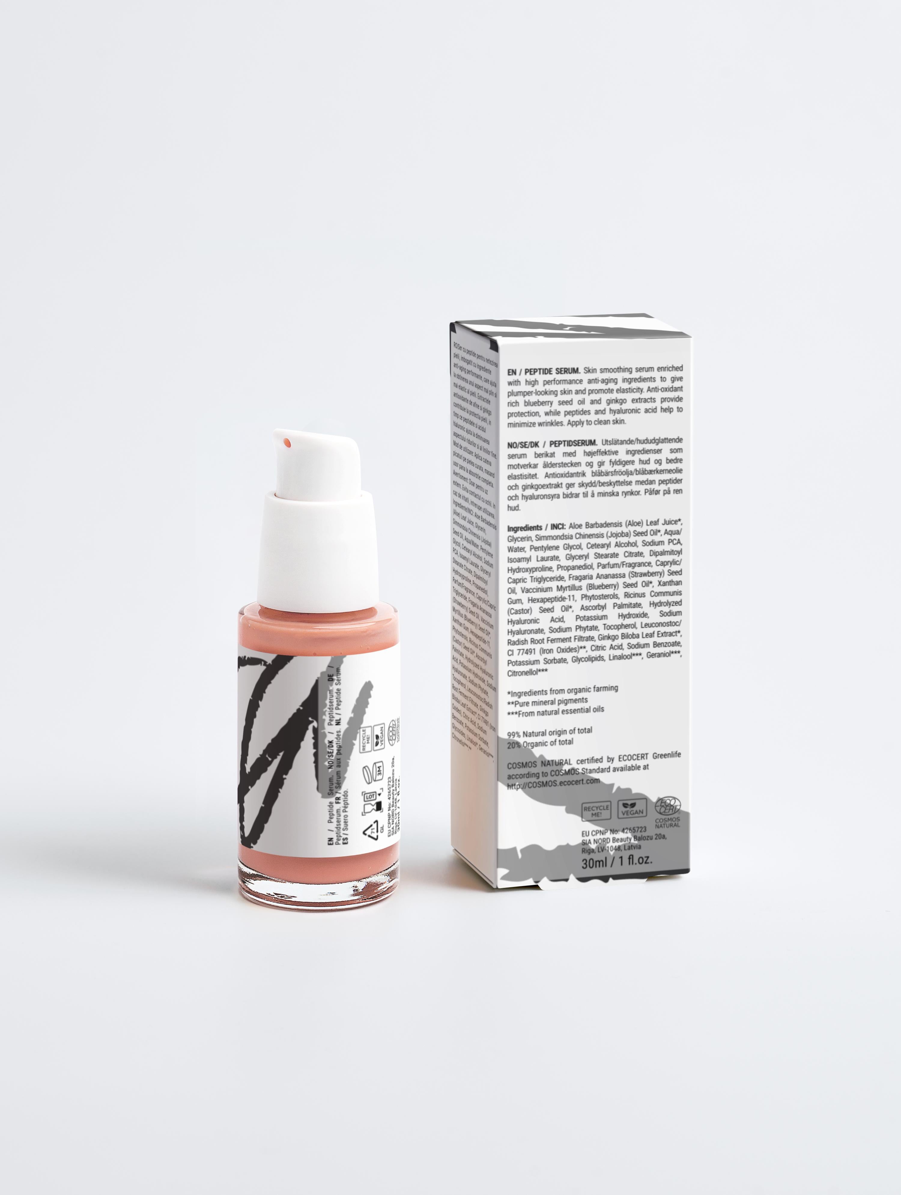 Ser anti-age cu peptide si acid hialuronic - Epic Beauty