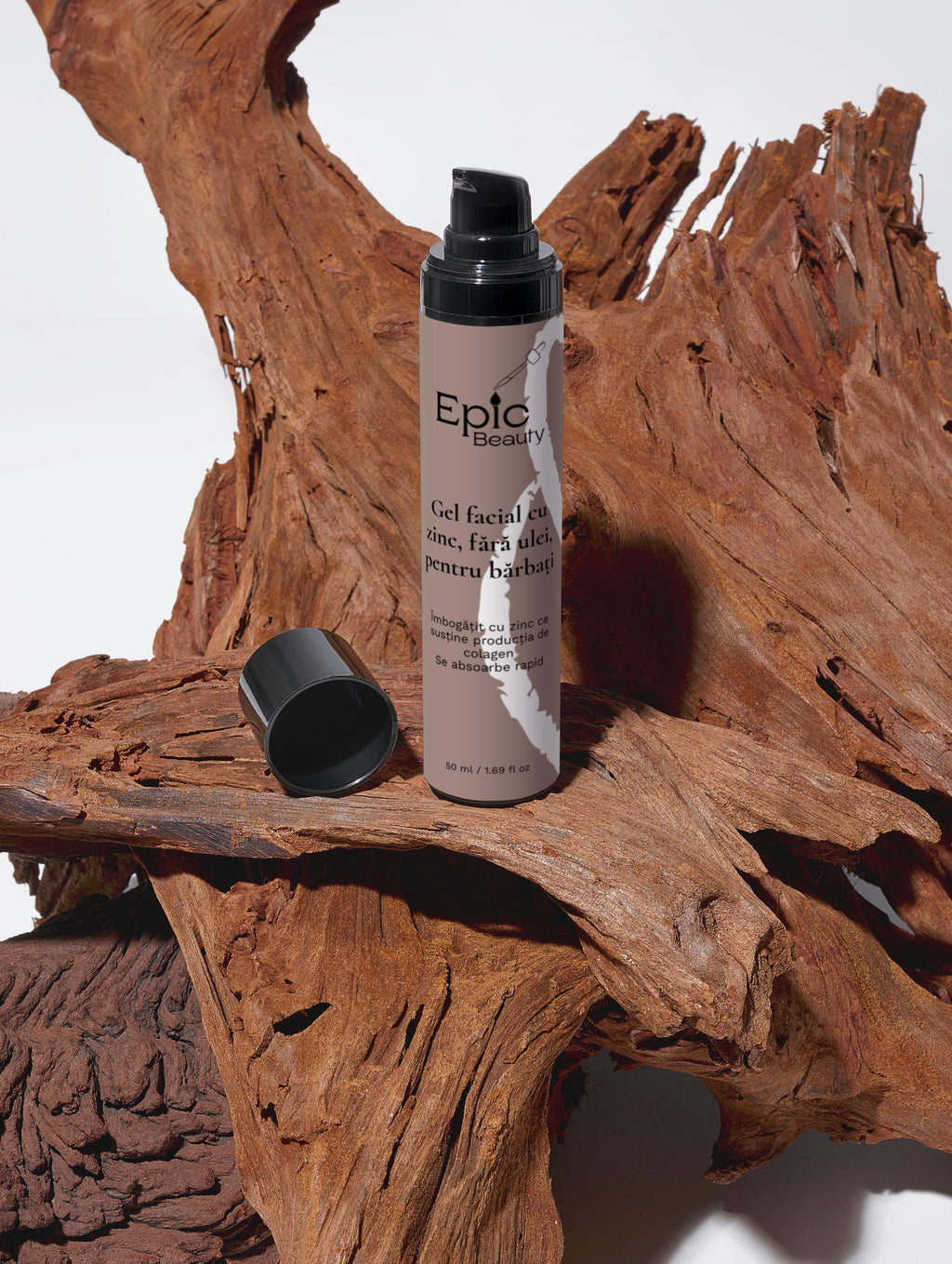 Gel facial cu zinc, fără ulei, pentru bărbați