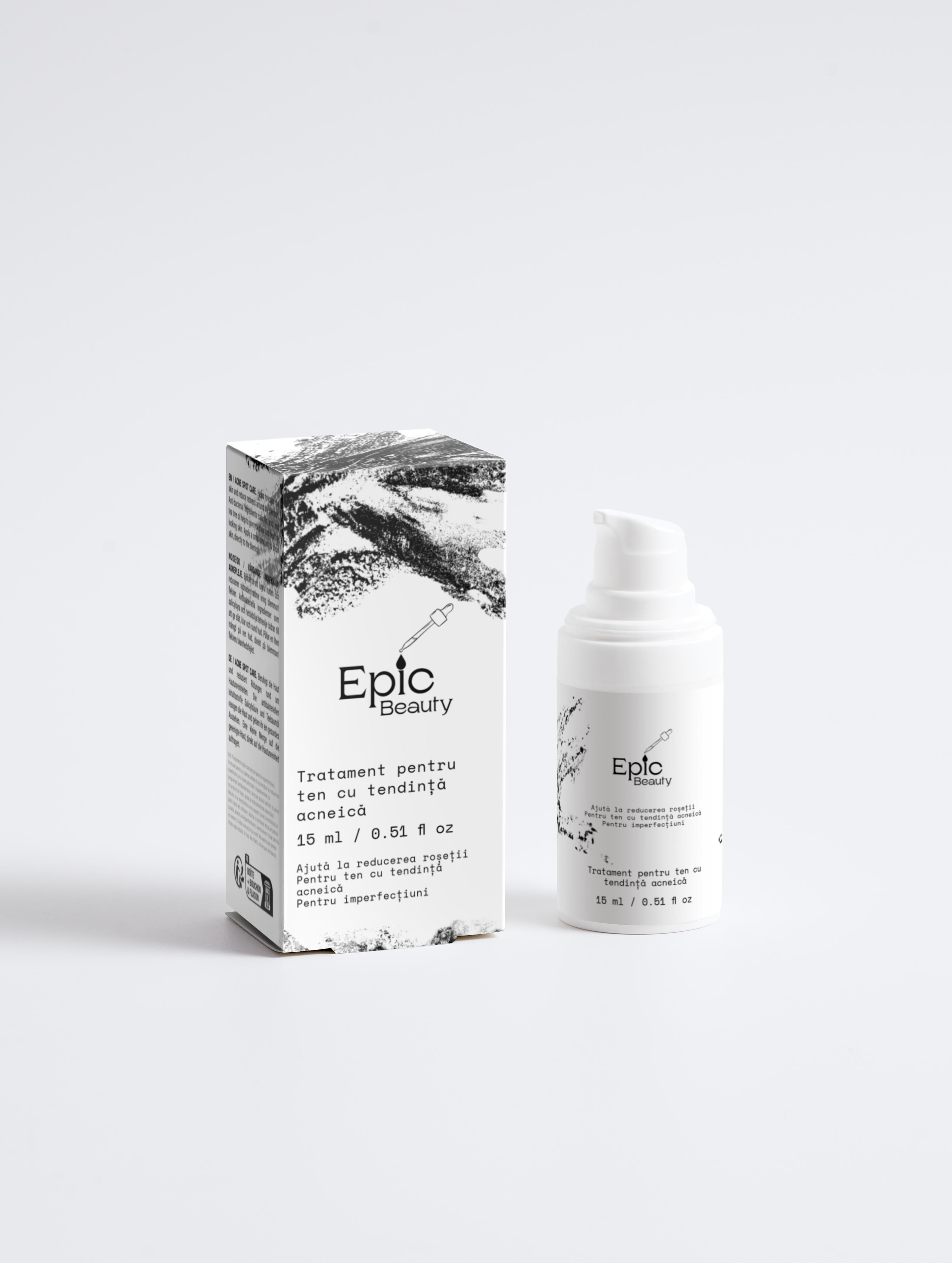 Ser anti-acnee cu acid salicilic si tea tree - Epic Beauty