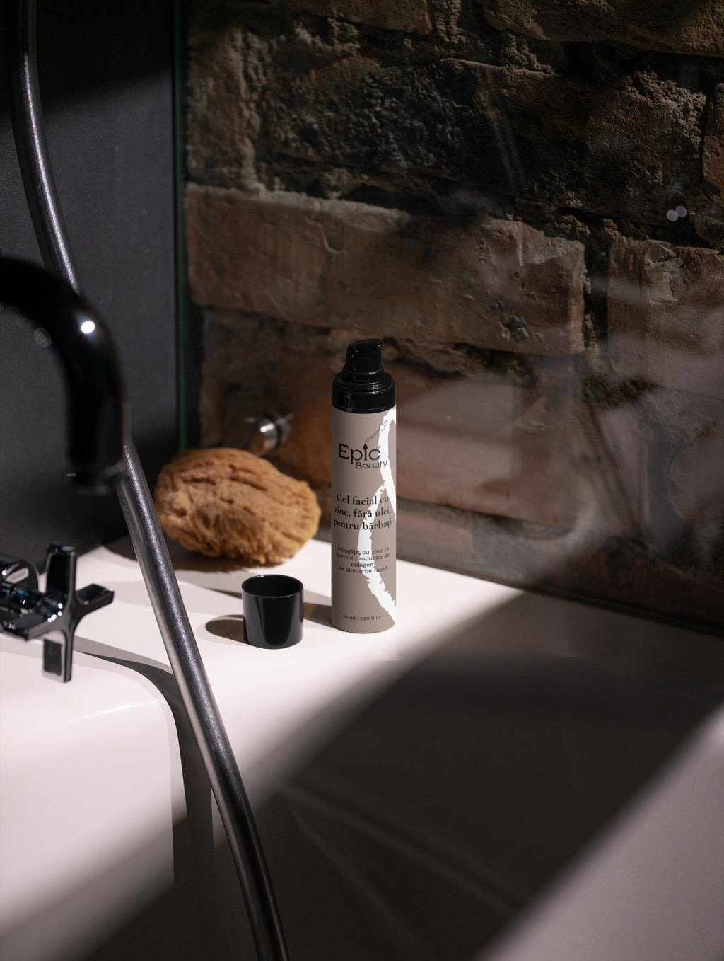 Gel facial cu zinc, fără ulei, pentru bărbați