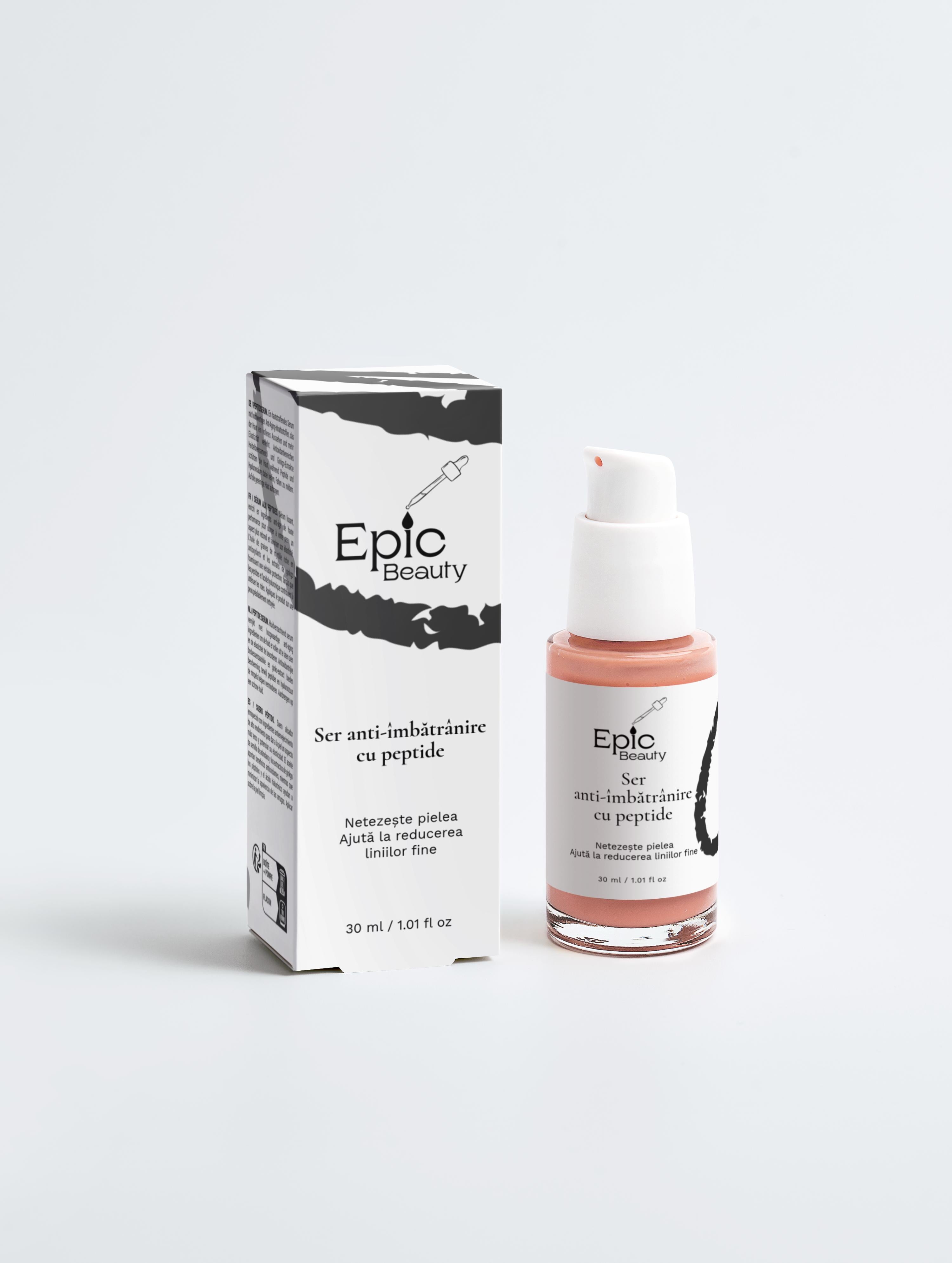 Ser anti-age cu peptide si acid hialuronic - Epic Beauty