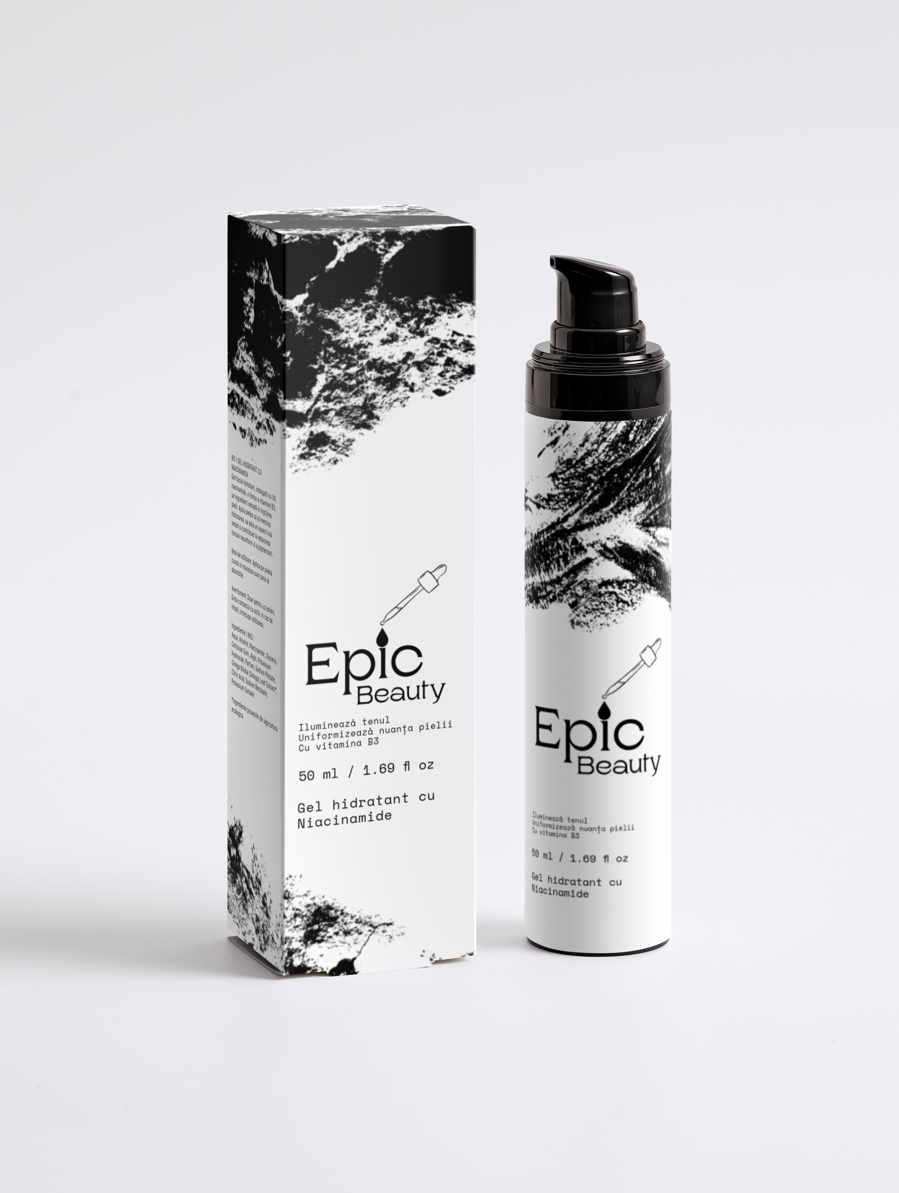 Gel facial hidratant cu 5% niacinamide