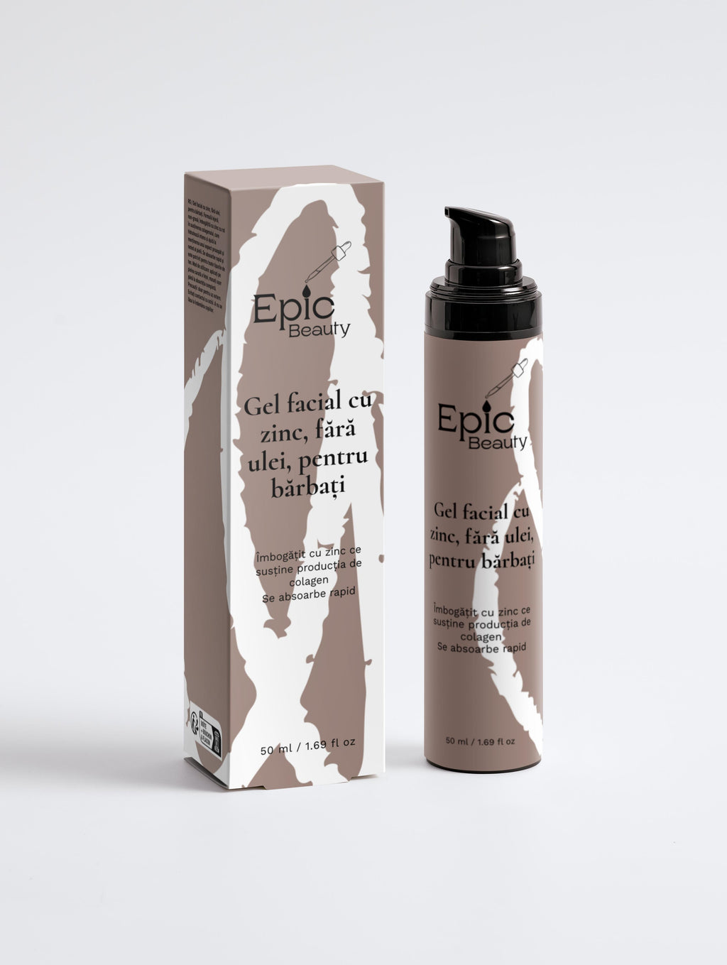 Gel facial cu zinc, fără ulei, pentru bărbați