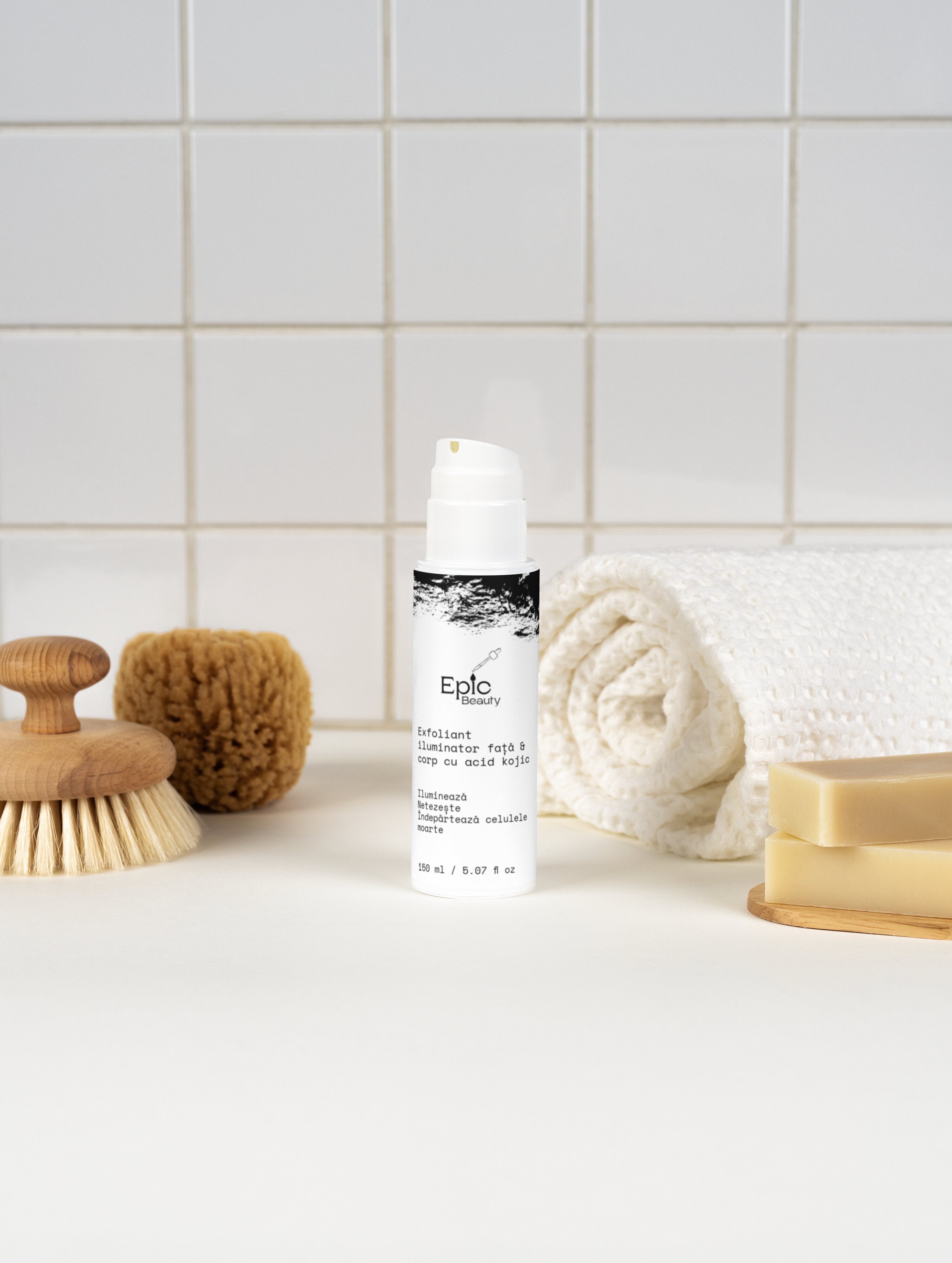 Exfoliant Iluminator pentru Față și Corp cu Acid Kojic